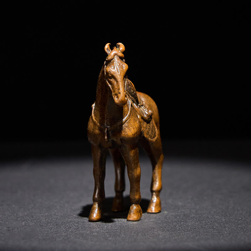 Buddha Stones , antikes Jahr des Pferdes, Legierung, Heimdekoration, 7,5 x 2,6 x 7 cm - image 4