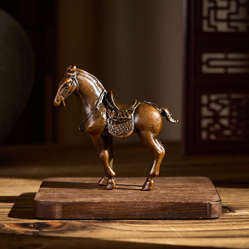 Buddha Stones , antikes Jahr des Pferdes, Legierung, Heimdekoration, 7,5 x 2,6 x 7 cm - image 3