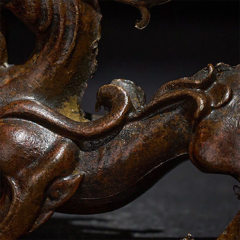 Buddha Stones ​​Feng Shui Kleiner PiXiu Legierungs-Glücksbringer 9,2 x 2,4 x 5,2 cm - image 8