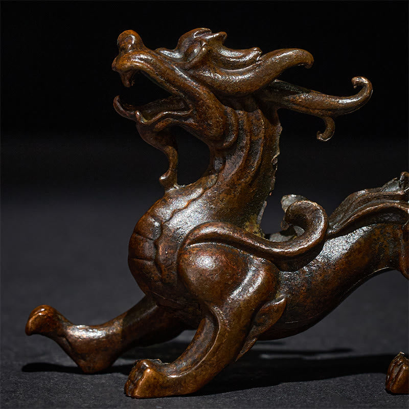 Buddha Stones ​​Feng Shui Kleiner PiXiu Legierungs-Glücksbringer 9,2 x 2,4 x 5,2 cm - image 7