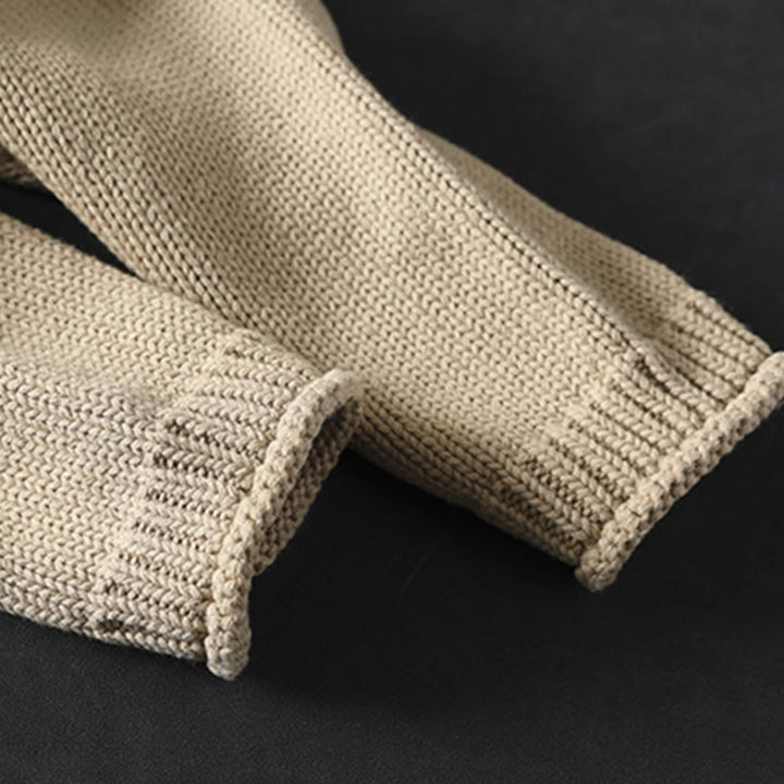 Cardigan mit Buddha Stones -Patchworkmuster, Knöpfen, Baumwolle, Damen, Langarm - image 7