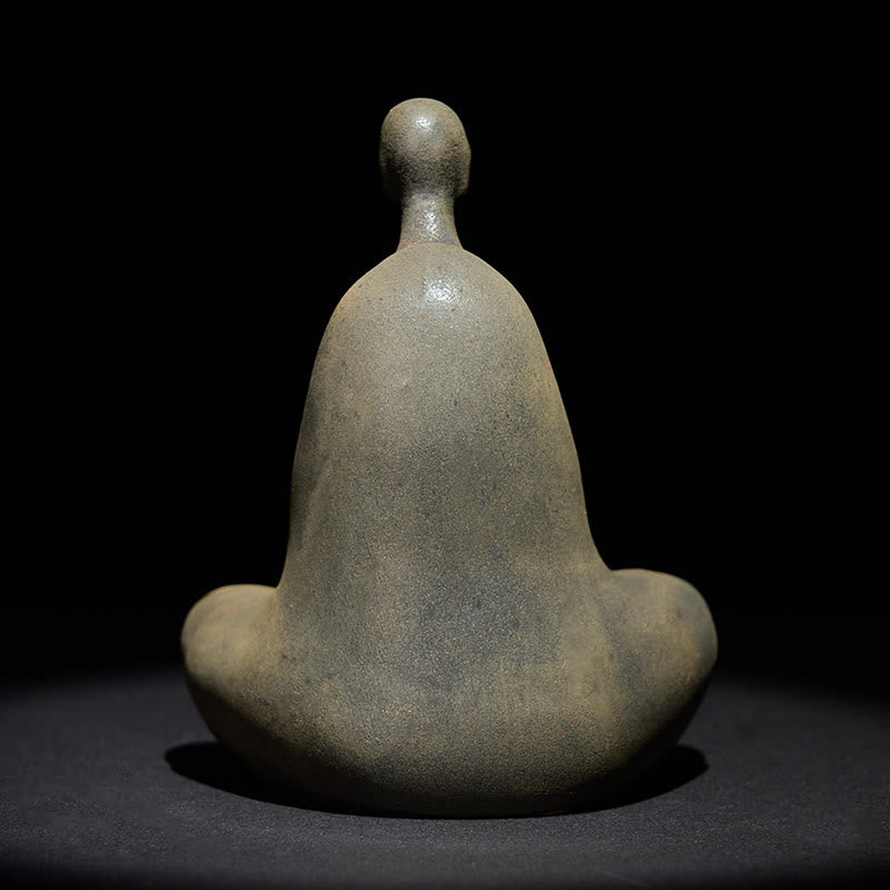Buddha Stones, handgefertigt, formloser Buddha, Eisenpulver, Rostguss, Harz, Statue, Dekoration, 11,5 x 9 x 6,5 cm - image 4