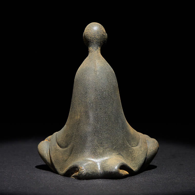 Handgefertigte Buddha Stones Statue aus Eisenpulver, Rostguss, formlos, aus Kunstharz, Dekoration - image 4