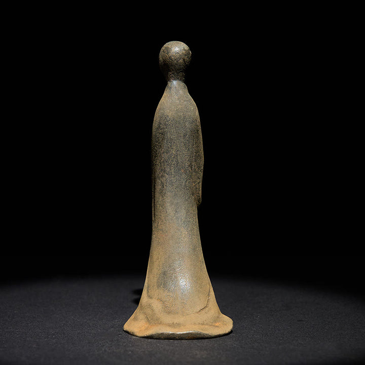 Buddha Stones , handgefertigt, stehender, formloser Buddha, Eisenpulver, Rostguss, Harz, Statue, Dekoration - image 2