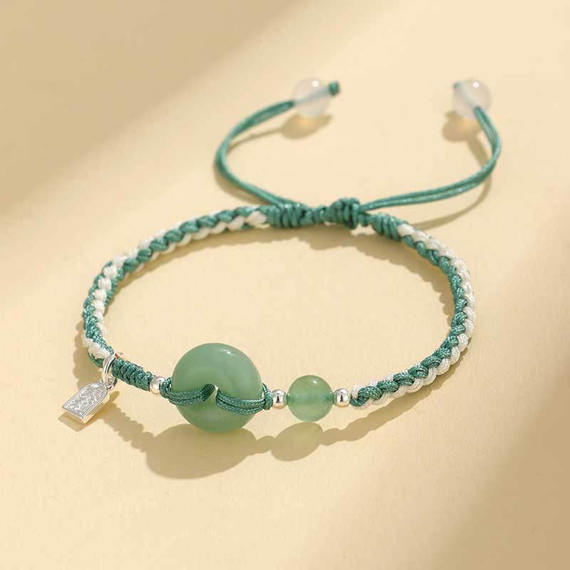 Buddha Stones , grünes Aventurin-Achat-Friedensarmband mit Schnalle - Grüner Aventurin (Handgelenkumfang: 14-18 cm) - image 0