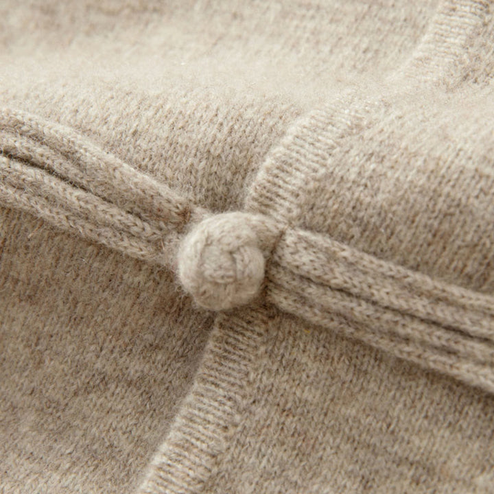 Buddha Stones ​​Winterpullover aus Wolle, einfarbig, mit chinesischen Froschknöpfen, Herren, langärmelig - image 11