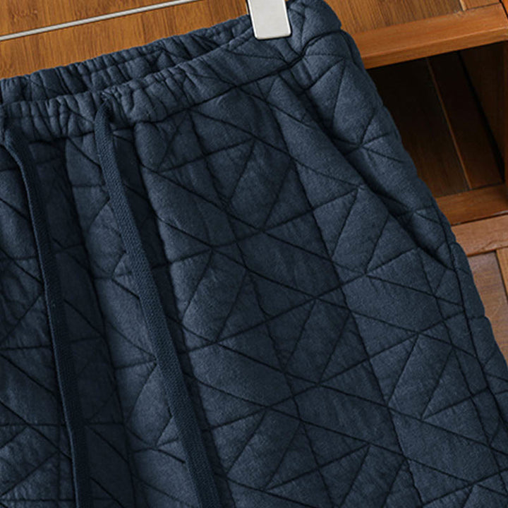 Buddha Stones Damen Herbst-Thermohose mit weitem Bein, einfarbig, mit Kordelzug und Taschen - image 16