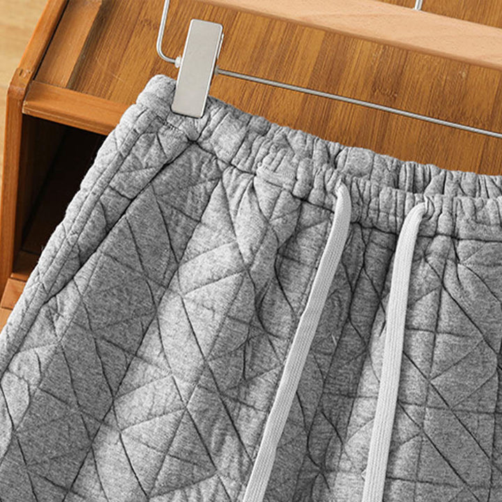 Buddha Stones Damen Herbst-Thermohose mit weitem Bein, einfarbig, mit Kordelzug und Taschen - image 12