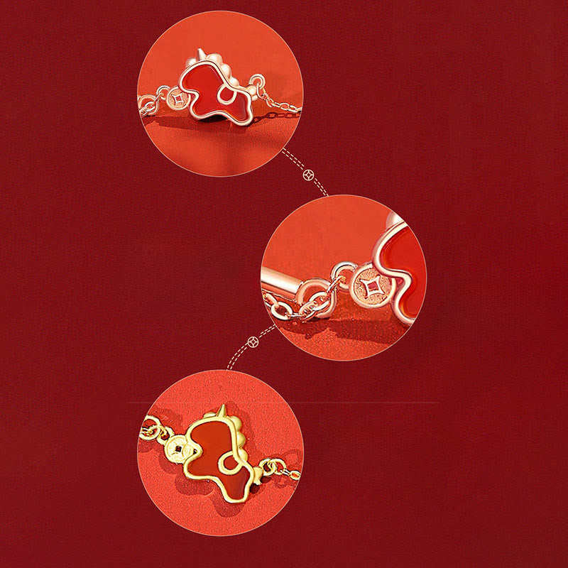 Buddha Stones aus 925er Sterlingsilber mit rotem Achat, Jahr des Pferdes, asymmetrischer Schutz - image 14