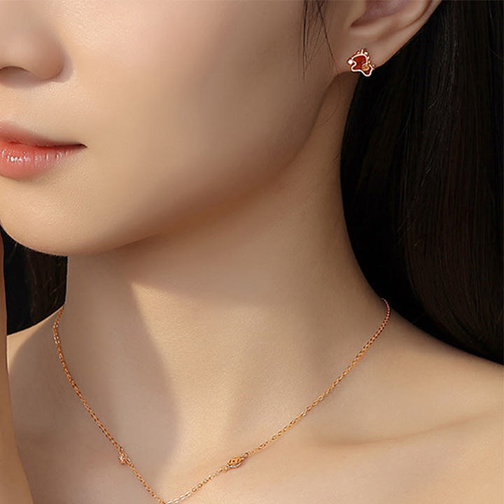 Buddha Stones, 925er Sterlingsilber, Jahr des Pferdes, rote Schnur, roter Achat-Münzanhänger, Glücksarmband - image 24