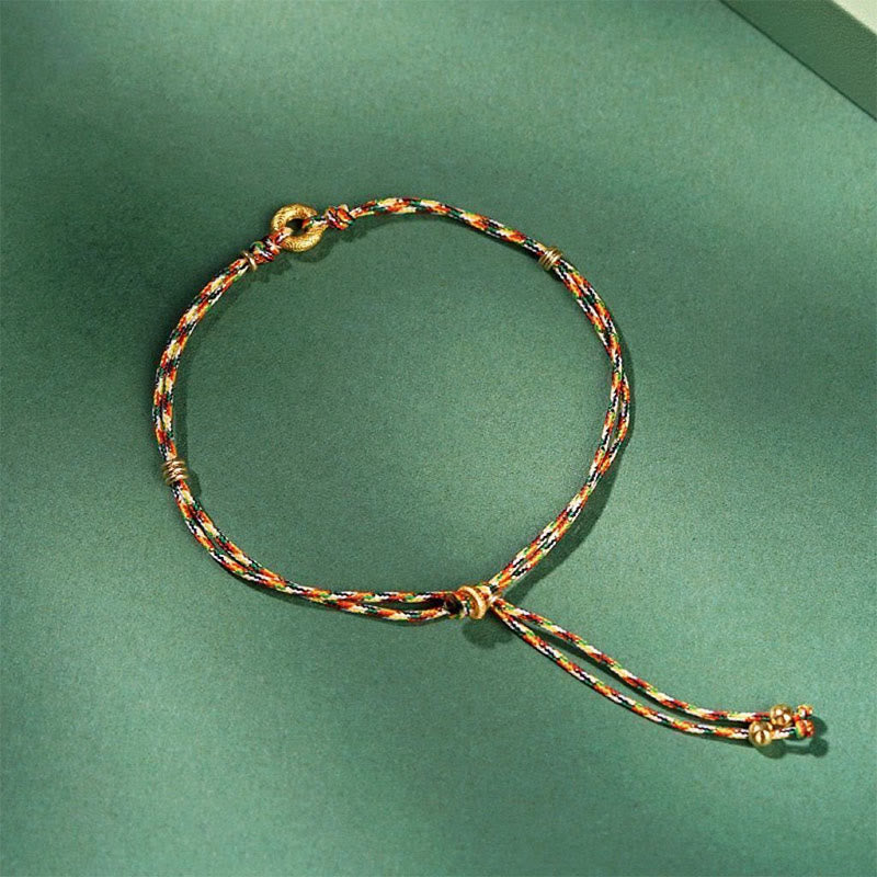 Handgefertigtes Friedensarmband mit Buddha Stones, mehrfarbig, für Kinder und Erwachsene - Kind (Handgelenkumfang 5-13 cm) - image 1