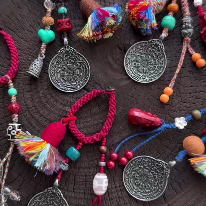 Buddha Stones, Chinesischer Tierkreis, Neun Paläste, Acht Diagramme, Buddha-Dzi-Perle, Gelassenheits-Schlüsselanhänger - image 6