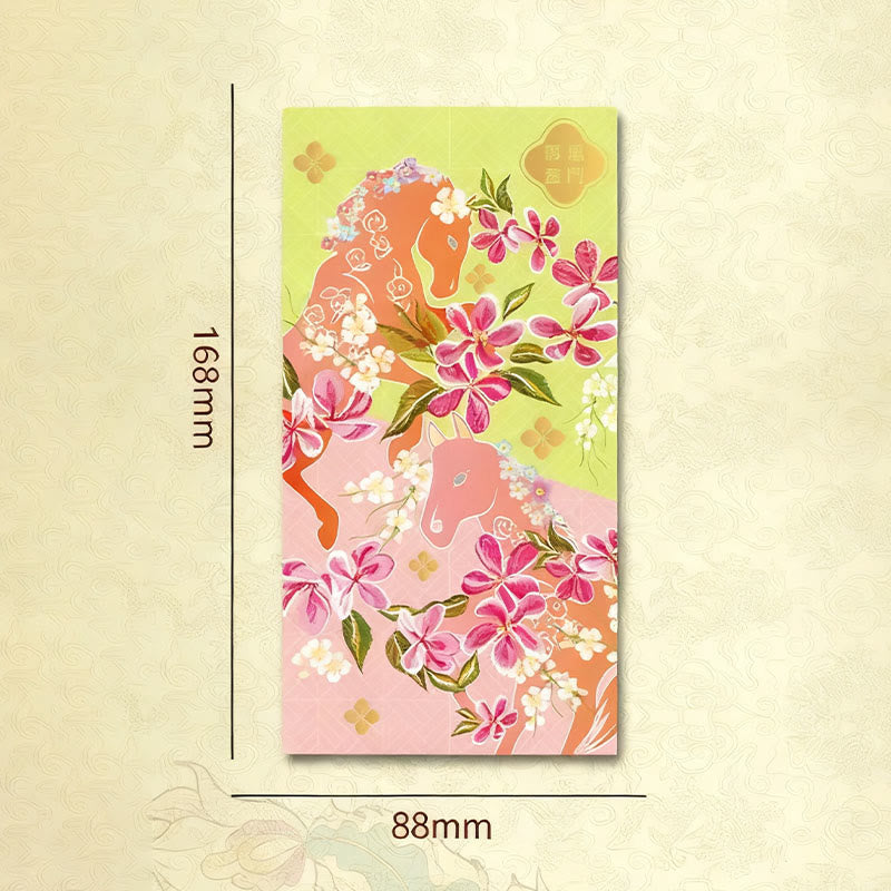 Buddha Stones, 6 Stück, mehrfarbig, chinesischer roter Umschlag, Reichtum im Jahr des Pferdes 2026, Neujahr - image 2