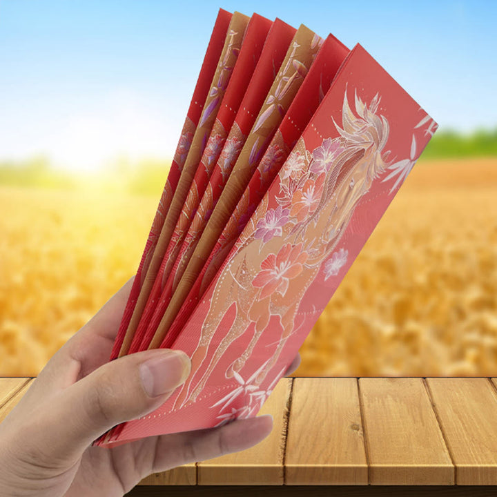 Buddha Stones, 6 Stück, mehrfarbig, chinesischer roter Umschlag, Reichtum im Jahr des Pferdes 2026, Neujahr - image 23