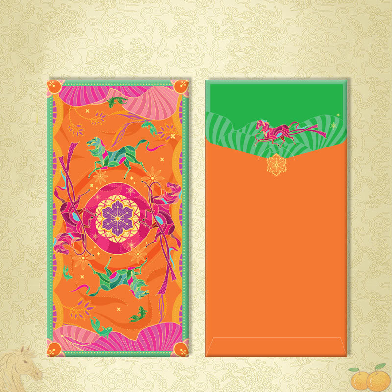 Buddha Stones, 6 Stück, mehrfarbig, chinesischer roter Umschlag, Reichtum im Jahr des Pferdes 2026, Neujahr - 6 Stück Viel Glück - image 11