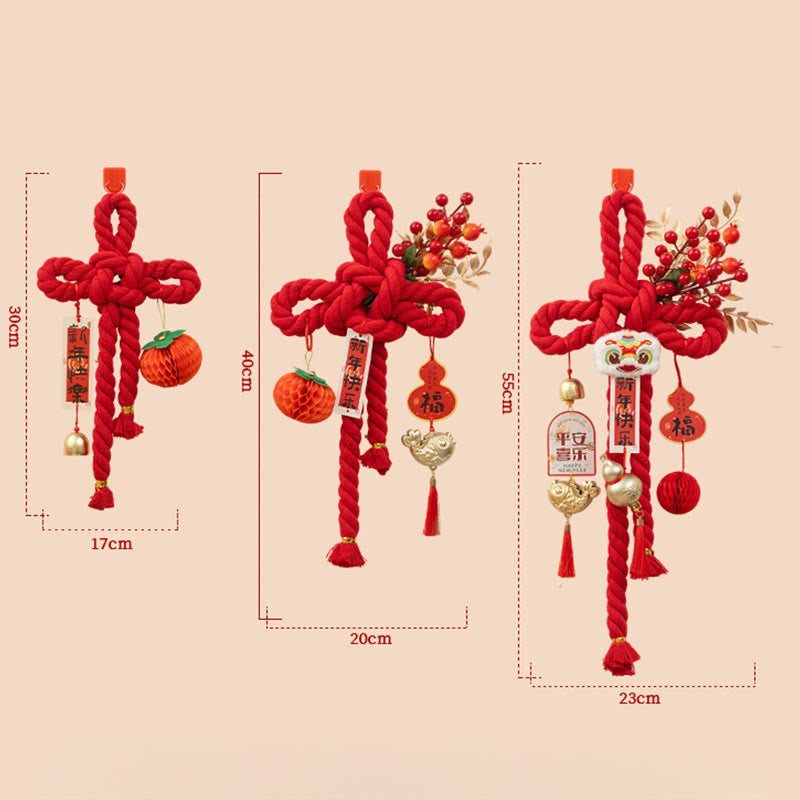 Buddha Stones, Jahr des Pferdes, tanzender Löwe, Fu-Zeichen, chinesische Knoten, Glücksdekoration - image 20