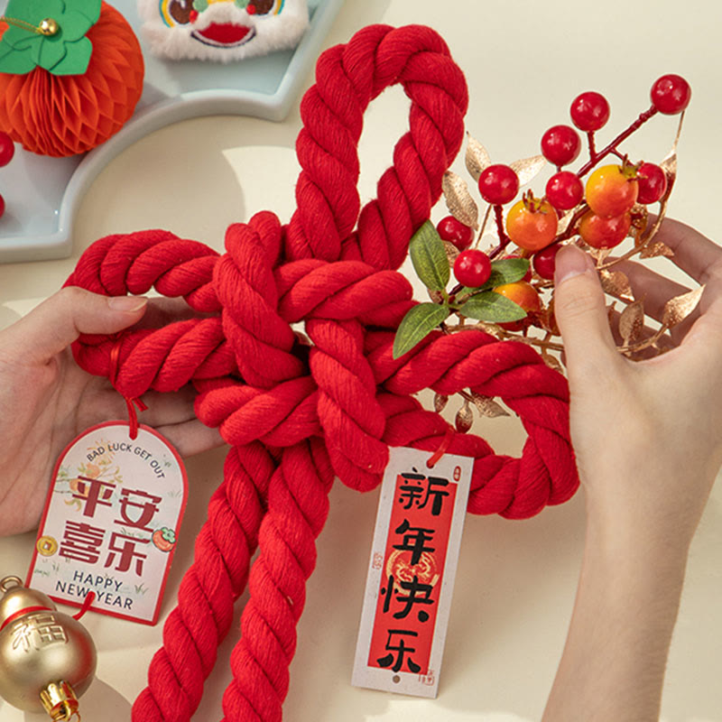 Buddha Stones, Jahr des Pferdes, tanzender Löwe, Fu-Zeichen, chinesische Knoten, Glücksdekoration - image 7