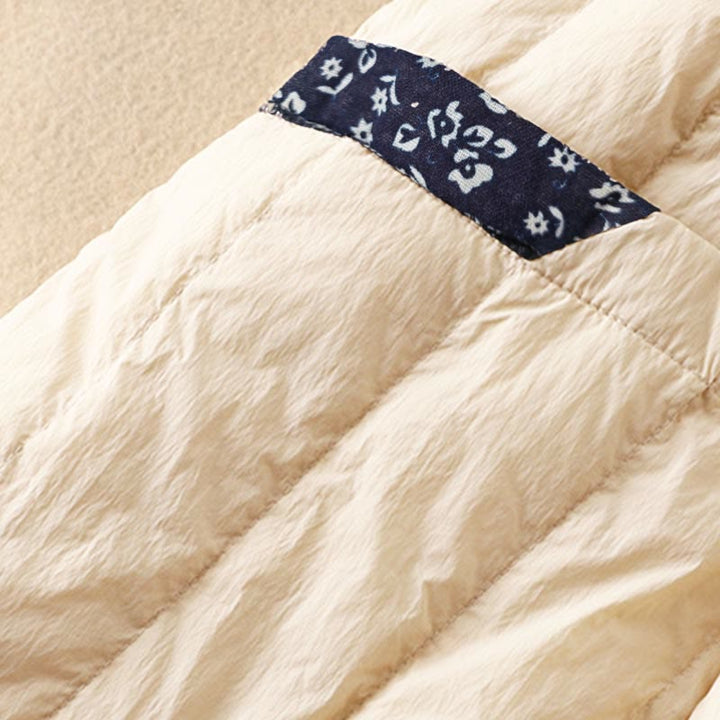 Buddha Stones Damen Winter Thermohose aus Patchwork-Baumwolle mit Taschen - image 4