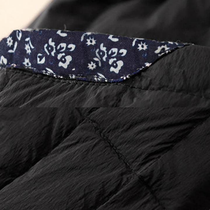 Buddha Stones Damen Winter Thermohose aus Patchwork-Baumwolle mit Taschen - image 10