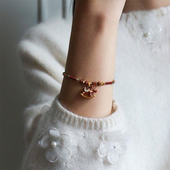 Buddha Stones, Jahr des Pferdes, ölgetränktes Kupfer, verschiedene Perlen, Gnadenarmband - image 6