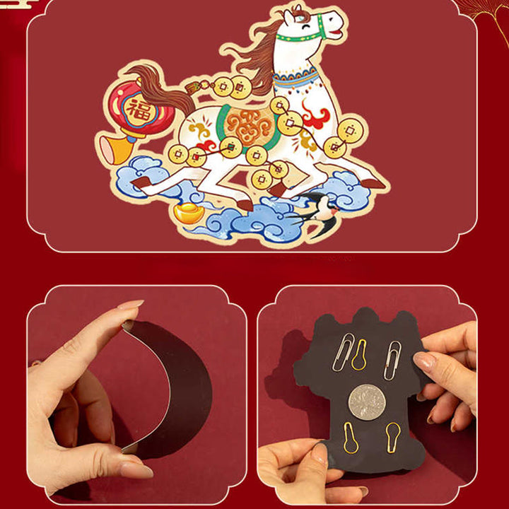 Buddha Stones ​​– Jahr des Pferdes – Kühlschrankmagnet – Rückseite mit Segenswünschen – Dekoration - image 20