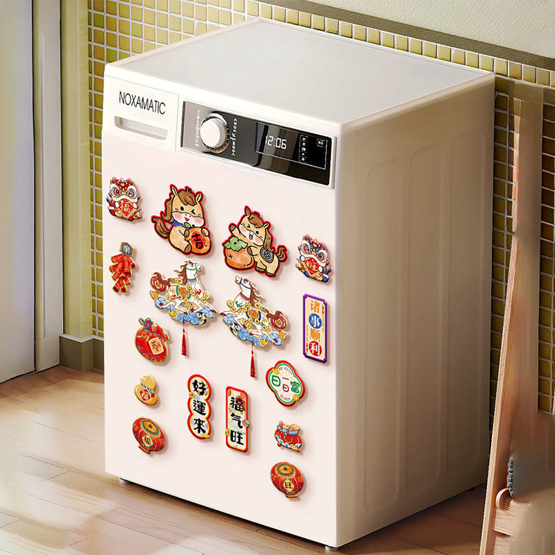 Buddha Stones ​​– Jahr des Pferdes – Kühlschrankmagnet – Rückseite mit Segenswünschen – Dekoration - image 11