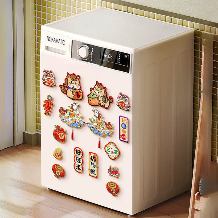 Buddha Stones ​​– Jahr des Pferdes – Kühlschrankmagnet – Rückseite mit Segenswünschen – Dekoration - image 11