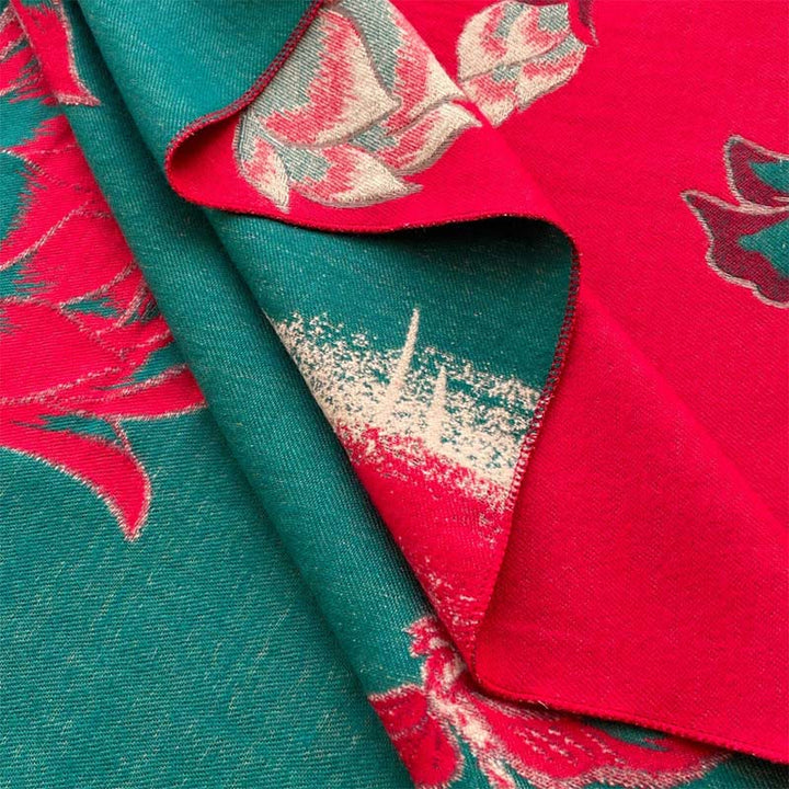 Buddha Stones ​​Herbst-Lotus-Koi-Fisch-Libellen-Muster Kuschelschal - image 6