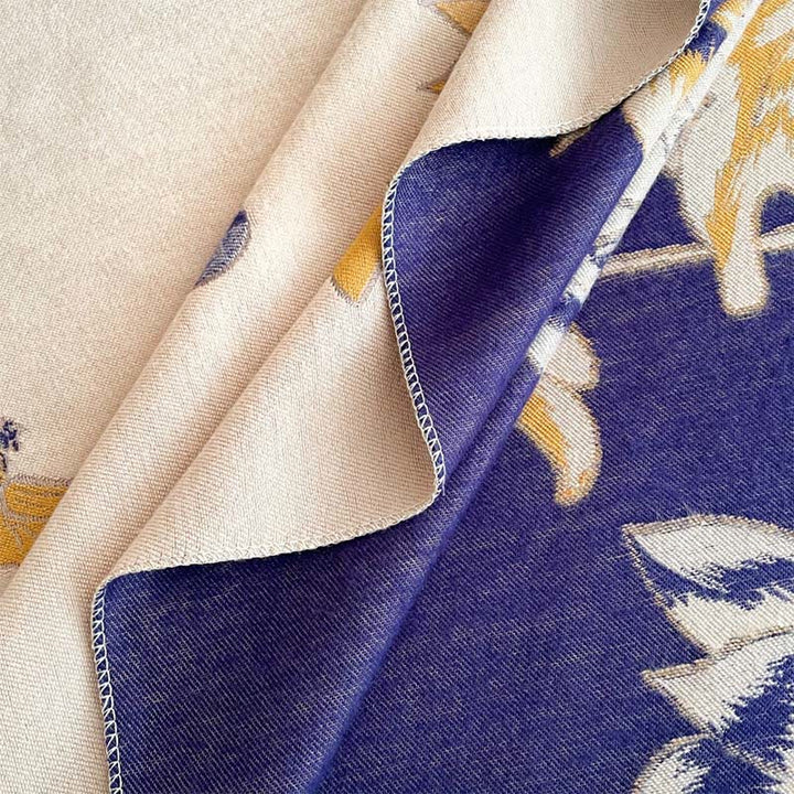 Buddha Stones ​​Herbst-Lotus-Koi-Fisch-Libellen-Muster Kuschelschal - image 11