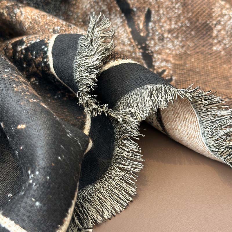 Buddha Stones Winter Magnolien Schmetterlingsmuster Weicher Schal Stola - image 12