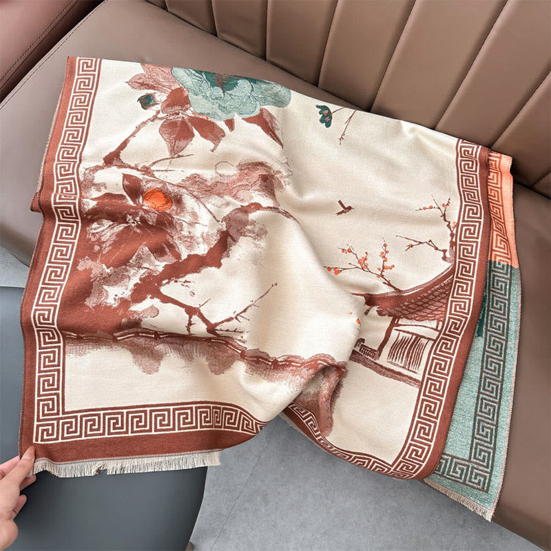 Buddha Stones, Herbst-Pflaumenblüten-Easen-Tusche-Tusche-Tusche-Tusche - image 1