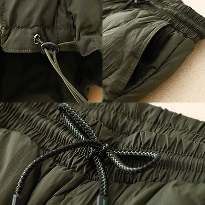 Buddha Stones Winter Curved Lines Warme Damen-Knöchellange Hose mit Taschen - image 15