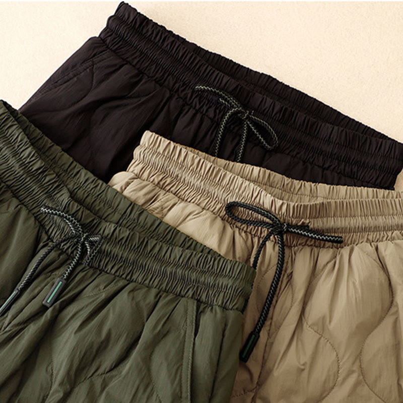 Buddha Stones Winter Curved Lines Warme Damen-Knöchellange Hose mit Taschen - image 18