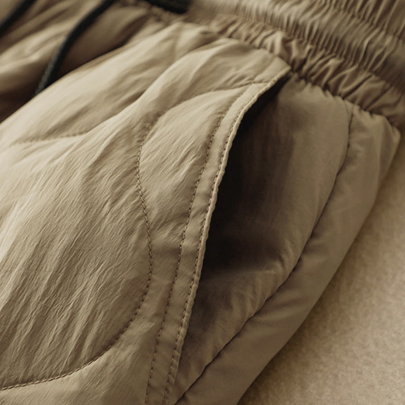 Buddha Stones Winter Curved Lines Warme Damen-Knöchellange Hose mit Taschen - image 3