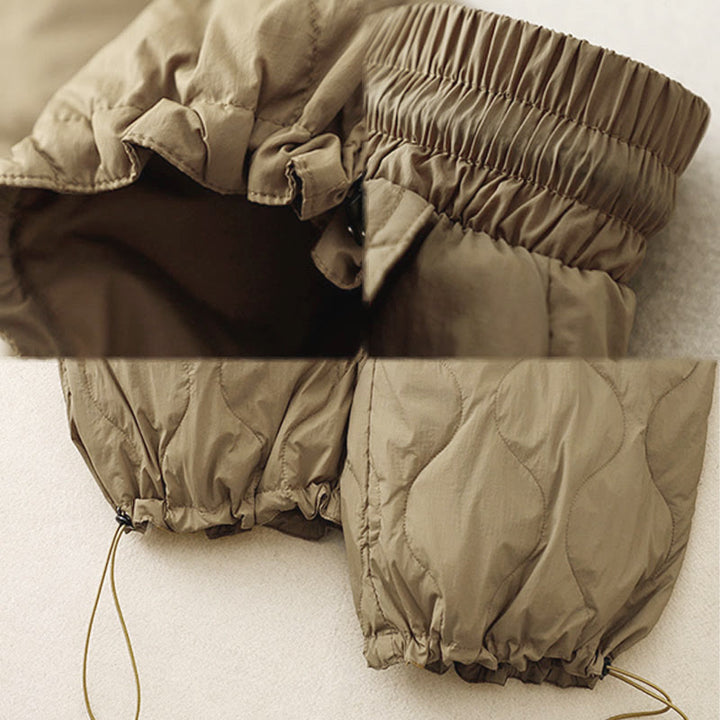 Buddha Stones Winter Curved Lines Warme Damen-Knöchellange Hose mit Taschen - image 7