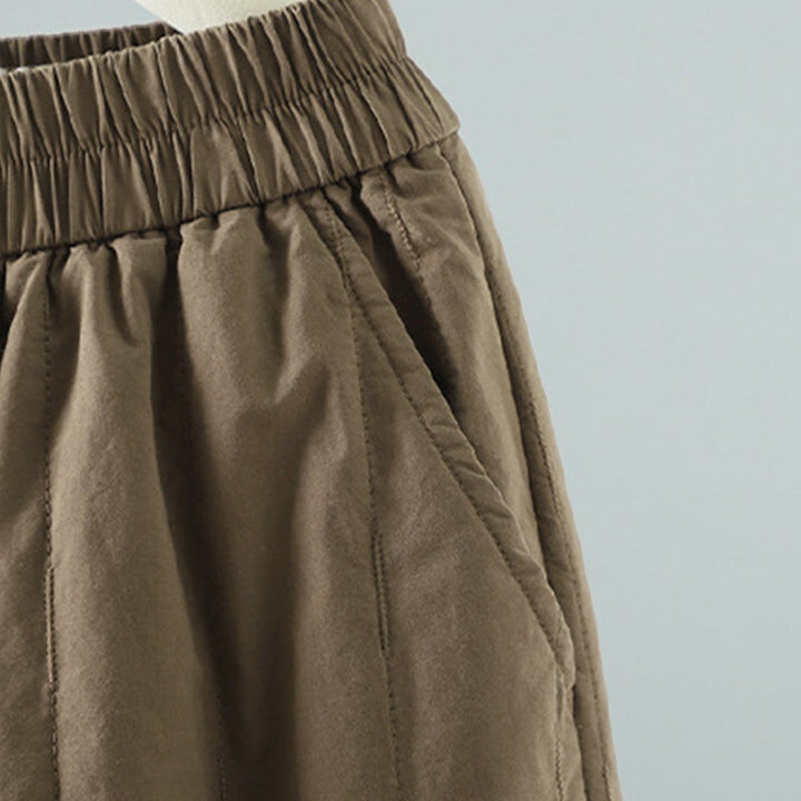 Buddha Stones, geradlinige Streifen, Baumwoll-Haremshose für Damen mit Taschen - image 2