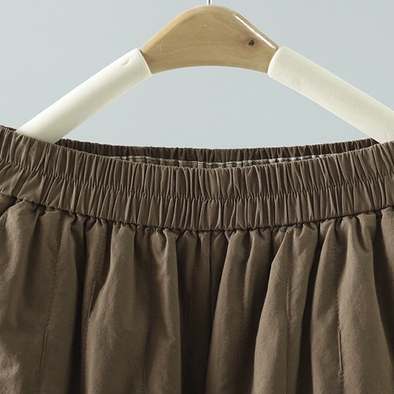 Buddha Stones, geradlinige Streifen, Baumwoll-Haremshose für Damen mit Taschen - image 1