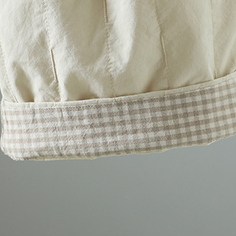 Buddha Stones Haremshose mit geraden Linien und Streifen, gefüttert mit Baumwollfleece, mit Taschen - image 21