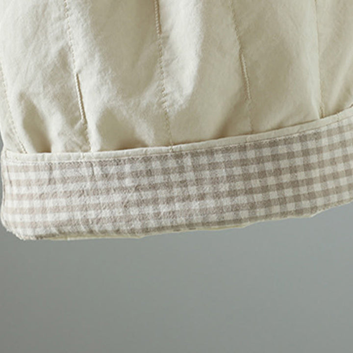 Buddha Stones Haremshose mit geraden Linien und Streifen, gefüttert mit Baumwollfleece, mit Taschen - image 21