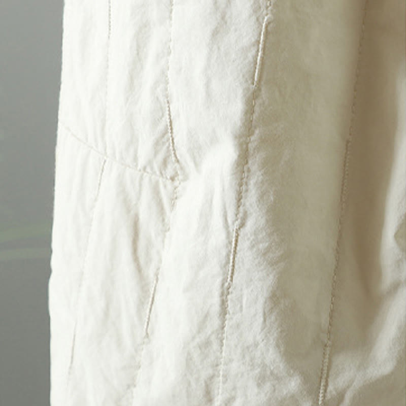 Buddha Stones Haremshose mit geraden Linien und Streifen, gefüttert mit Baumwollfleece, mit Taschen - image 19