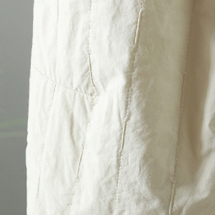 Buddha Stones Haremshose mit geraden Linien und Streifen, gefüttert mit Baumwollfleece, mit Taschen - image 19