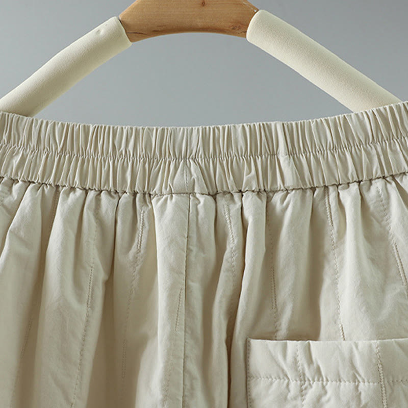 Buddha Stones, geradlinige Streifen, Baumwoll-Haremshose für Damen mit Taschen - image 15