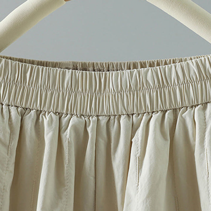 Buddha Stones Haremshose mit geraden Linien und Streifen, gefüttert mit Baumwollfleece, mit Taschen - image 14