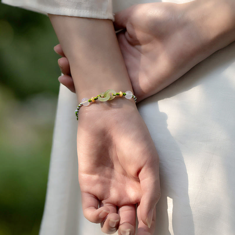 Buddha Stones, geflochtenes Seil, Friedensschnalle, Liebes- und Ruhearmband - image 4