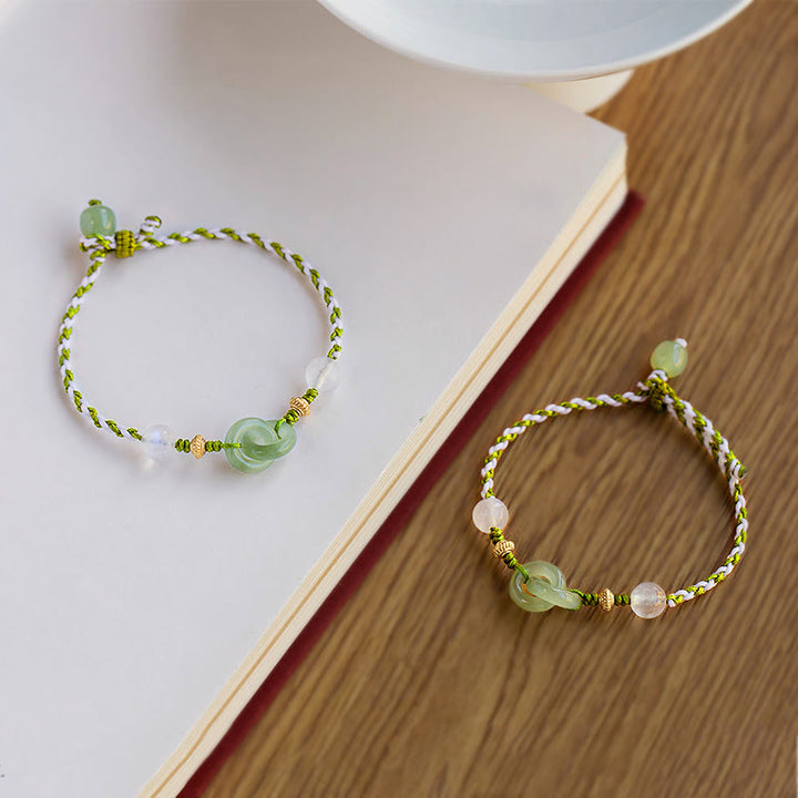 Buddha Stones, geflochtenes Seil, Friedensschnalle, Liebes- und Ruhearmband - image 1