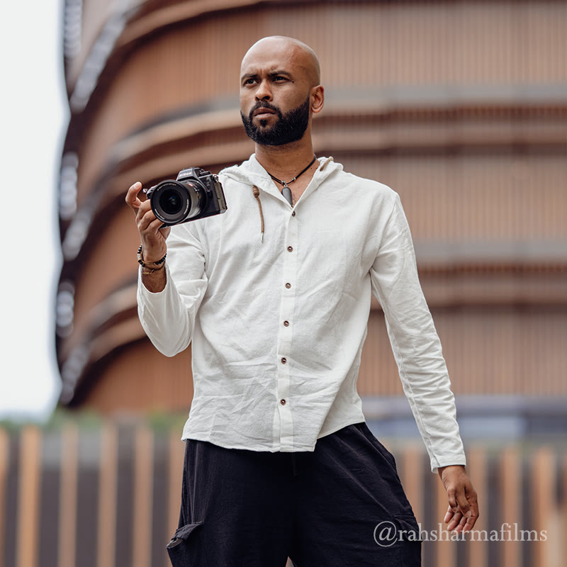 Buddha Stones Einfarbiges Langarm-Herrenhemd aus Leinen mit Kapuze und Kordelzug - image 5