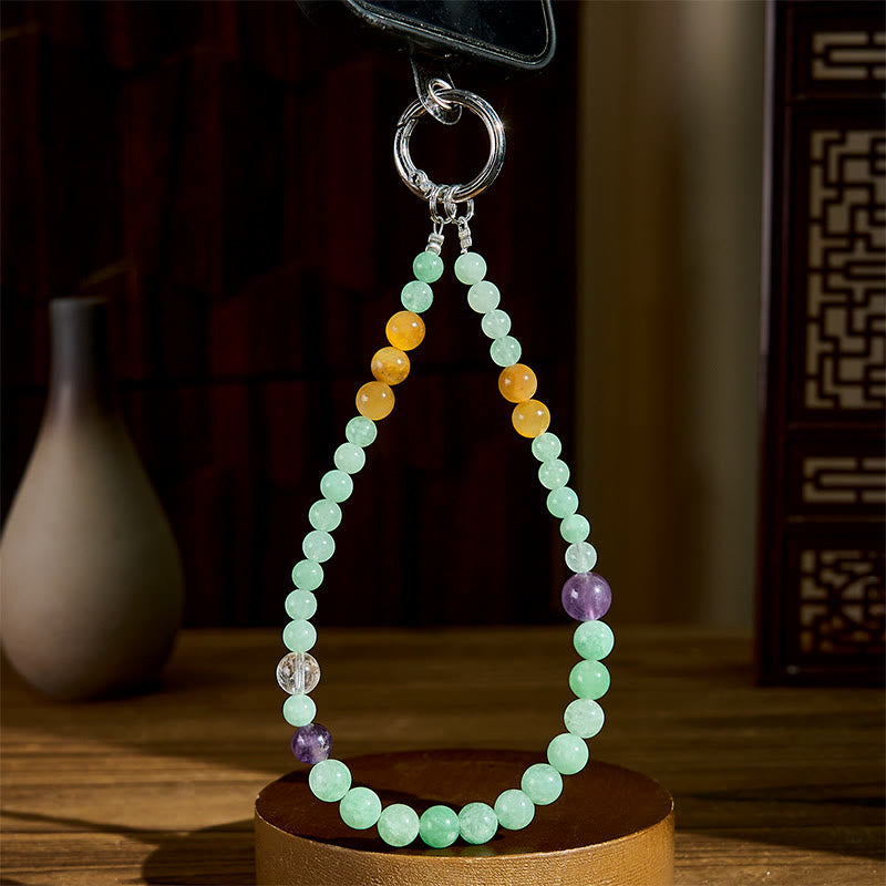 Buddha Stones -Jade-Perlen-Schlüsselanhänger, Wohlstandssymbol, Handy-Hängedekoration - image 3