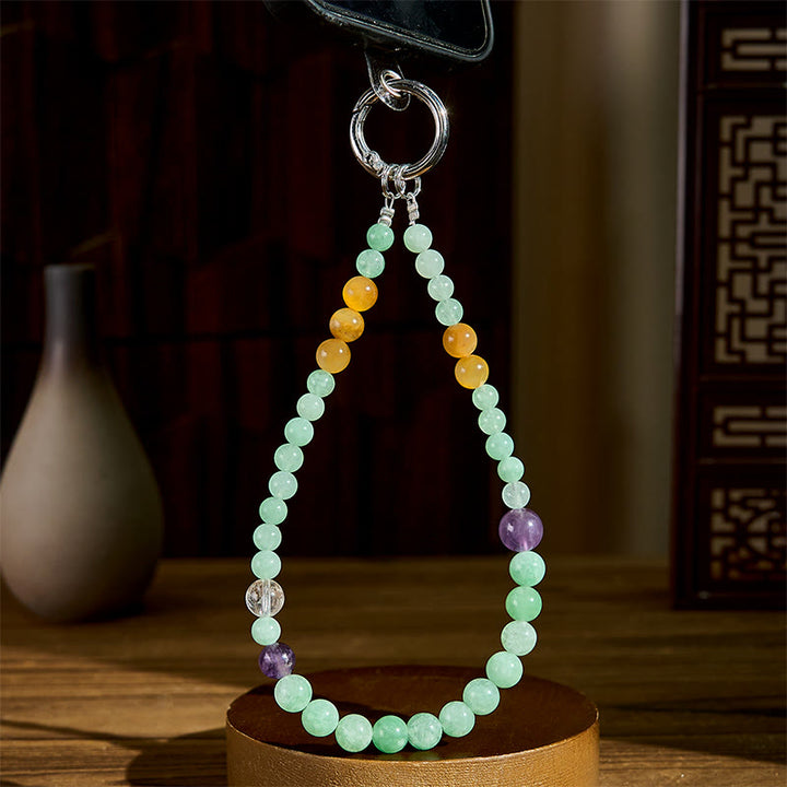Buddha Stones -Jade-Perlen-Schlüsselanhänger, Wohlstandssymbol, Handy-Hängedekoration - image 3