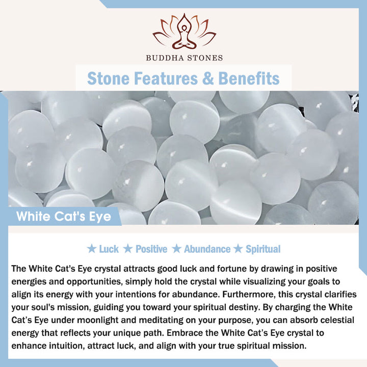 Buddha Stones ​​Jahr des Pferdes Erdbeerquarz Weißer Katzenaugen-Schlüsselanhänger Handy-Hängedekoration - image 9