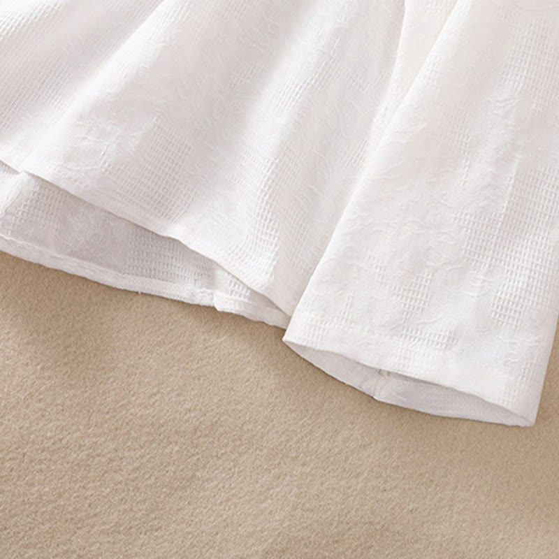 Buddha Stones ​​Herbststickerei, asymmetrisches Design, Froschknopf, Damen-Baumwoll-Langarmshirt - image 13